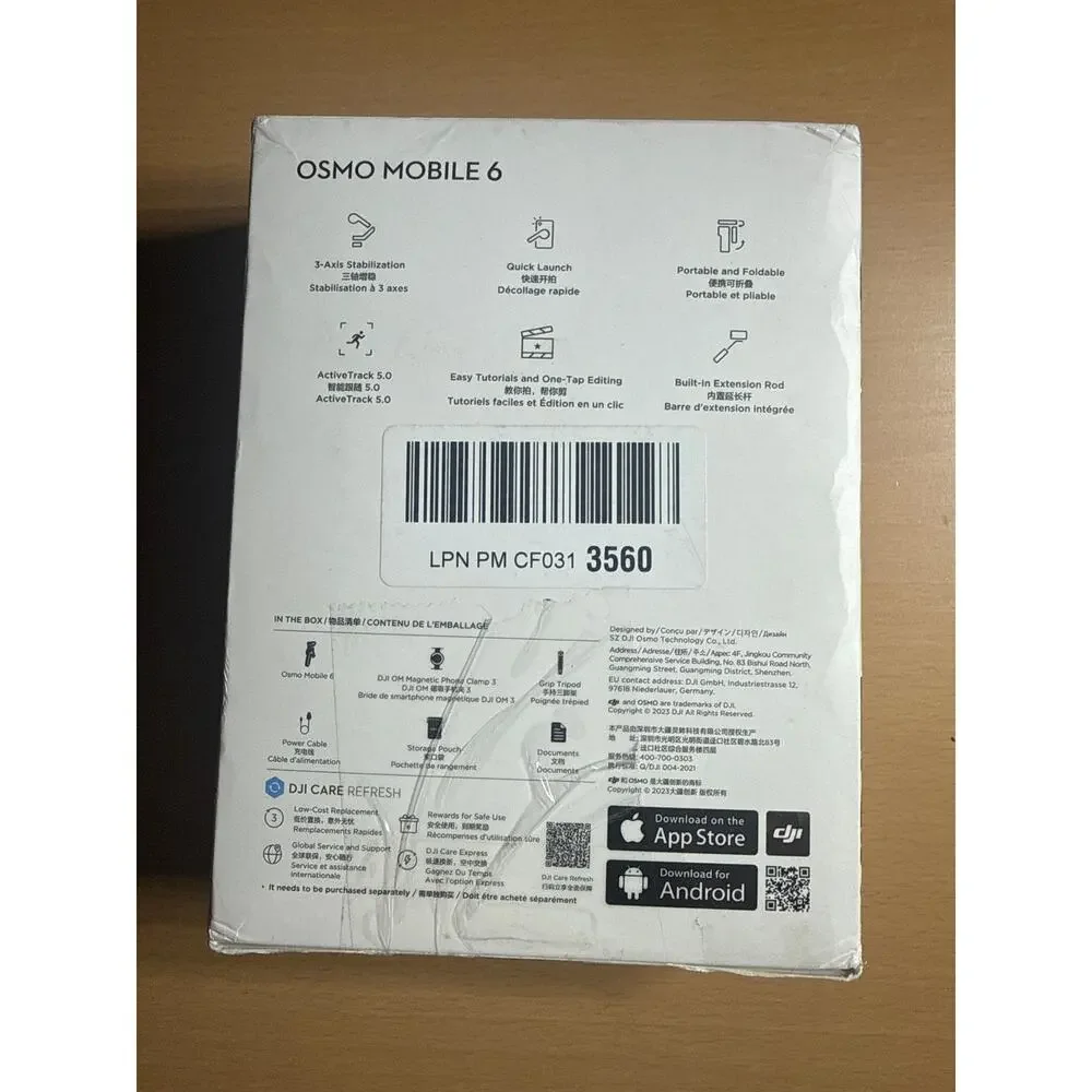 DJI Osmo Mobile 6 Smartphone Gimbal Stabilizer Gray New Open Box